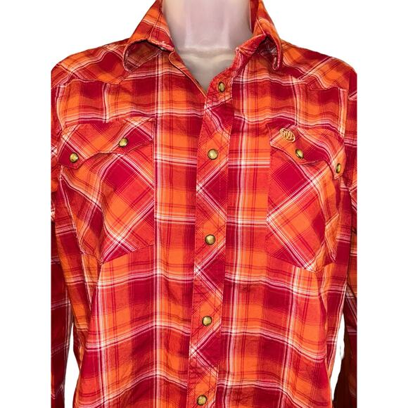 Men’s Wrangler Retro Western Button Down Shirt XL Pearl Snaps - Picture 2 of 3